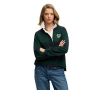 Superdry Polo manches longues Heritage à rayures Femme Vert XS