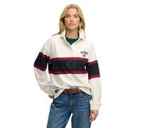 Superdry Polo à Manches Longues Heritage Stripe Rugby