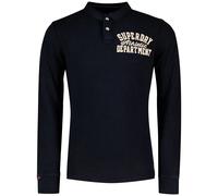 Polo manches longues Superdry Vintage Athletic Bleu XL
