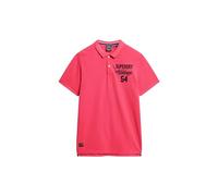 Superdry Polo Bordado Sweat-Shirt À Capuche Sport, Rose Framboise, S Homme