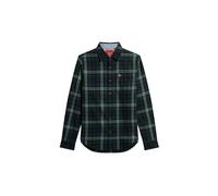 Superdry, Polo L/S Cotton Lumberjack Shirt, M4010727A, Frontier Check Navy, M, Homme