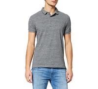 Superdry Classic Pique S/S Polo, Flint Steel Grit, XXL Homme
