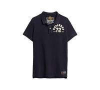Superdry Polo Vintage Athletic T1 piqué (M), Bleu Marine (Eclipse Navy), L Adultes_Mannen
