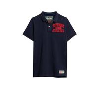 Superdry Polo Vintage Athletic T1 piqué (M), Bleu Marine Profond, S Homme