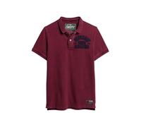 Superdry Polo Vintage Athletic T1 piqué (M), Bordeaux Riche, XXL Homme