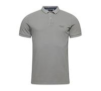 Superdry - Polo Vintage Logo Coton Biologique Gris - Homme - Tops - Gris - Taille: M