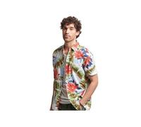 Chemise manches courtes Superdry Vintage hawaiian s/s shirt optic Blanc Taille : L Blanc