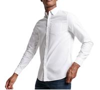 Superdry Pour des hommes Chemise Oxford délavée vintage, blanc XL