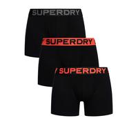 Superdry Pour des hommes Lot de 3 boxers en coton biologique, Noir