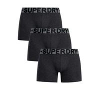 Superdry Pour des hommes Lot de 3 boxers en coton biologique, Noir