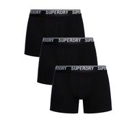 Superdry Pour des hommes Lot de 3 boxers en coton biologique, Noir