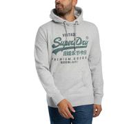 Superdry Pour des hommes Sweat à capuche classique Vintage Duo, Gris