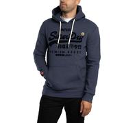 Superdry Pour des hommes Sweat à capuche décontracté avec logo vintage, Bleu