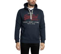 Superdry Vl Heritage Relaxed Hoodie Bleu M Homme