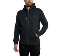 Superdry Pour des hommes Sweat à capuche zippé avec logo essentiel, Bleu