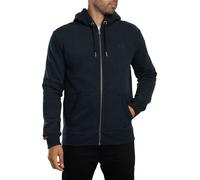 Superdry Pour des hommes Sweat à capuche zippé avec logo essentiel, Bleu