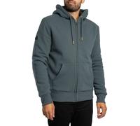 Superdry Pour des hommes Sweat à capuche zippé doublé borg, Gris
