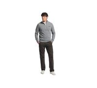 Superdry Pour des hommes Sweat-shirt Henley zippé EMB à logo Vintage, Gris XXL