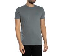 Superdry Pour des hommes T-shirt EMB avec logo essentiel, Gris