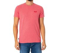 Superdry Pour des hommes T-shirt EMB avec logo essentiel, Rose