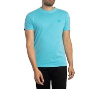Superdry Essential Logo Emb Neon Short Sleeve T-shirt Bleu S Homme