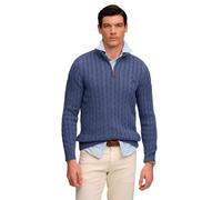 Pull camionneur torsadÃ© en coton Superdry Preppy Bleu M