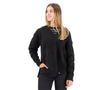 Pull oversize col V femme Superdry Noir XS
