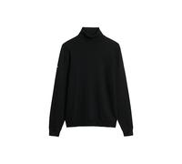 Superdry Pull à col roulé en laine mérinos pour homme, Noir , XXL