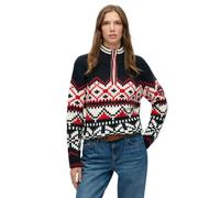 Pull half femme Superdry Intarsia Bleu S