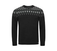 Superdry Pull en tricot à col rond pour homme, Monotrou jacquard, XXL