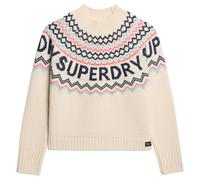 Pull motif jacquard femme Superdry Beige XS