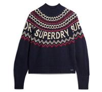 Pull motif jacquard femme Superdry Bleu L