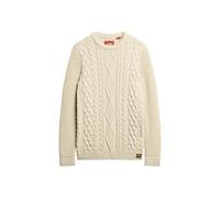 Superdry Pull Hiver Jacob Cable Jumper 39e Ecru XL
