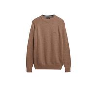 Superdry Pull en laine mélangée Hiver Marron L Homme