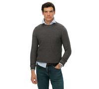 Pull texturÃ© en coton lÃ©ger Superdry Noir L