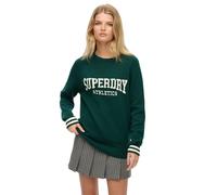 Superdry – Pull femme Slouchy Intarsia Vert Taille M