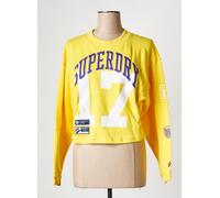 superdry pulls et sweat-shirts femme de couleur jaune 38