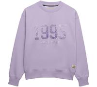 Superdry Purple Varsity Satin Applique Crew Neck Sweat Tops