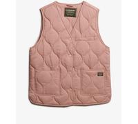Superdry Quilted Lite Liner Vest Rose S Femme