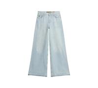 Superdry Raw Hem Wide Flare High Waist Jeans Gris 30 / 30 Femme
