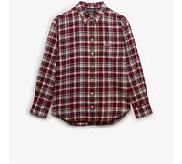 Superdry Red Check Flannel Relaxed Shirt Red EU 34 (UK 6)