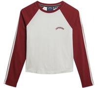 Superdry Red Essential Logo Retro Long Sleeve Top