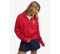 Superdry Red Heritage Hamptons Zip Up Hoodie