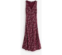 Superdry Red Heritage V-Neck Maxi Dress Red EU 38 (UK 10)