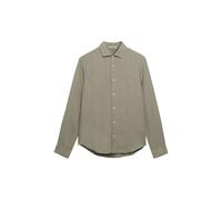 Superdry Riviera L/S Chemise Lin Manche Longue Homme Couleur Verte