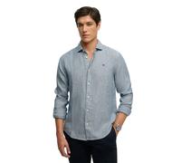 Superdry Chemise Riviera en lin indigo Taille XXL