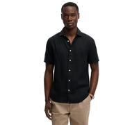 Superdry Chemise manches courtes Riviera – lin – Noir – 2XL Homme
