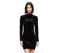 Superdry Robe velours mini manches longues – Noir XS Femme