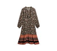 Superdry Robe-chemise vert clair / homard / rose ancienne / noir, Taille 40