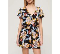 Superdry Robe Courte à Manches Courtes Beach Playsuit